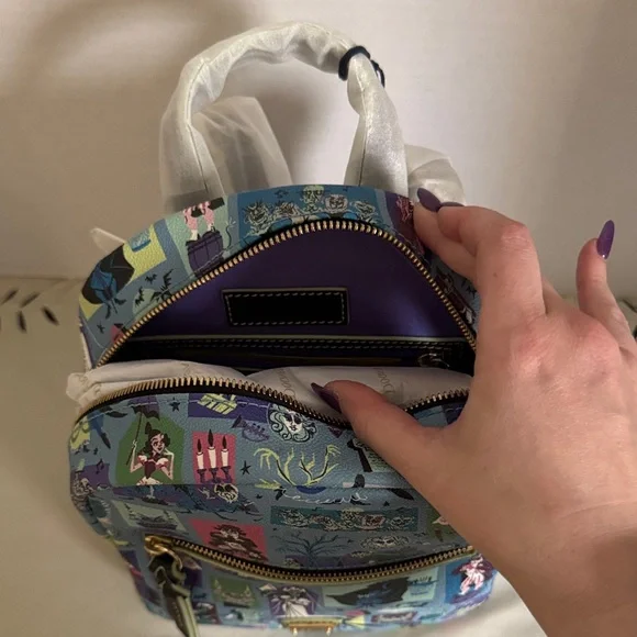 Disney Parks Dooney & Bourke Haunted Mansion Mini Backpack - Picture 7 of 8